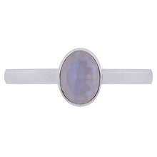 Beautifully Seated Gemstone Amethyst Oval Shape 925 Sterling Solid Silver Ring - 2
