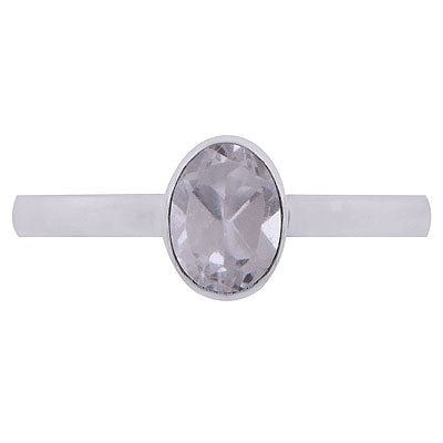 Beautifully Seated Gemstone Amethyst Oval Shape 925 Sterling Solid Silver Ring-2