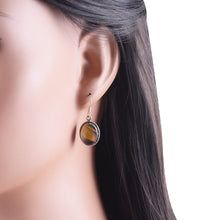 Authentic Wire Work Around Garnet Oval Shape 925 Sterling Solid Silver Earrings