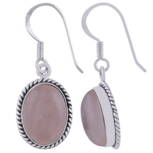 Authentic Wire Work Around Garnet Oval Shape 925 Sterling Solid Silver Earrings