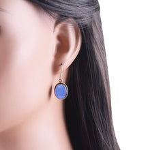 Authentic Wire Work Around Garnet Oval Shape 925 Sterling Solid Silver Earrings