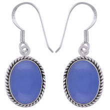 Authentic Wire Work Around Garnet Oval Shape 925 Sterling Solid Silver Earrings